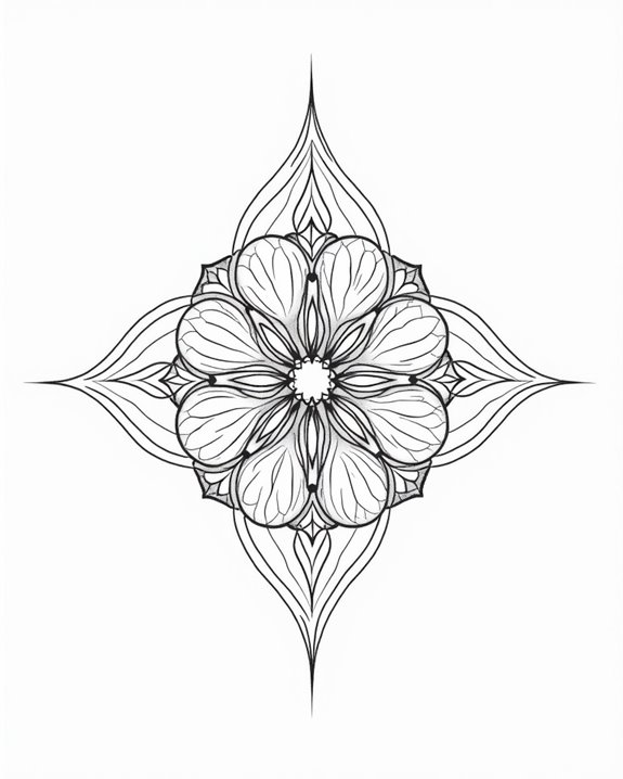 intricate colorful symmetrical designs