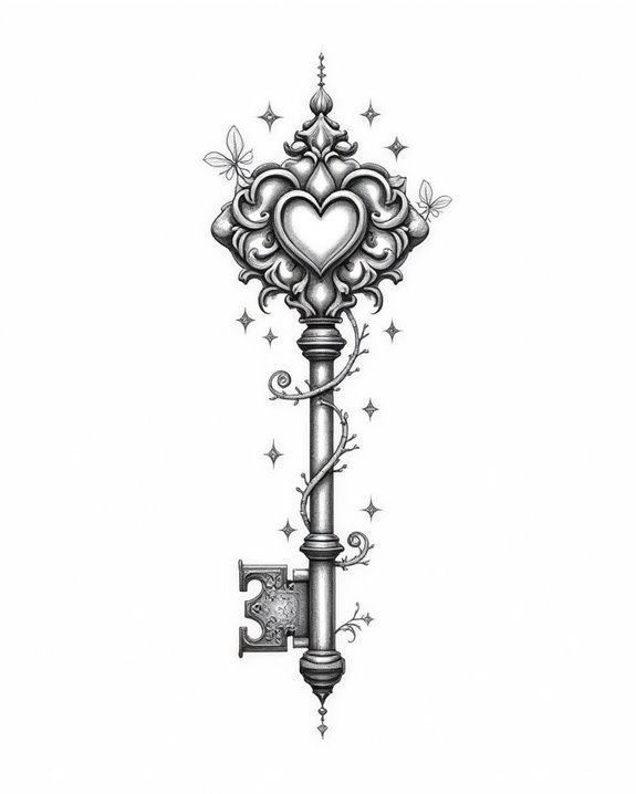 intricate dotted lock design