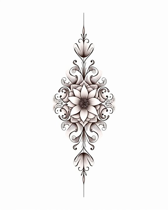 intricate floral interconnected web