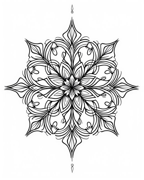 intricate geometric mandala tattoo