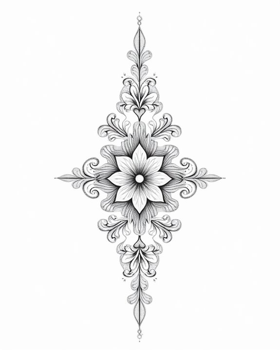 intricate lace embroidery design