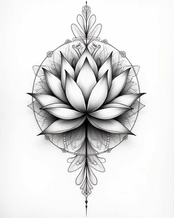 intricate mandala lotus design