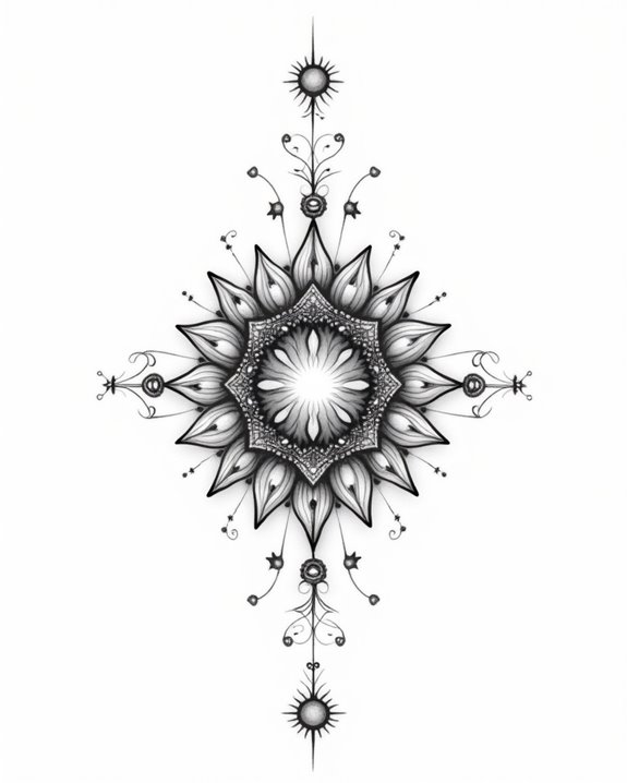 intricate personal symbol details