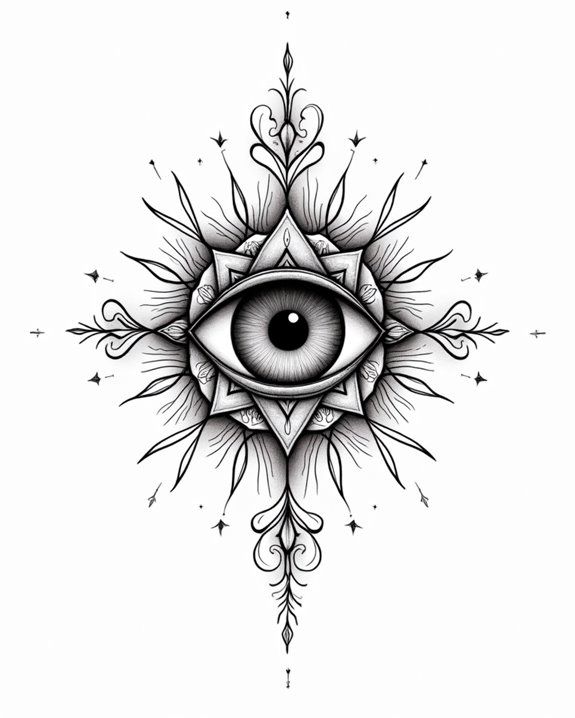 intricate spiritual eye artwork