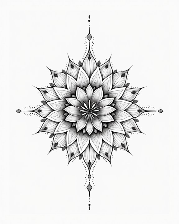 intricate spiritual mindfulness symbolism