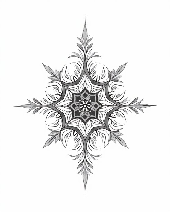 intricate symbolic pattern design