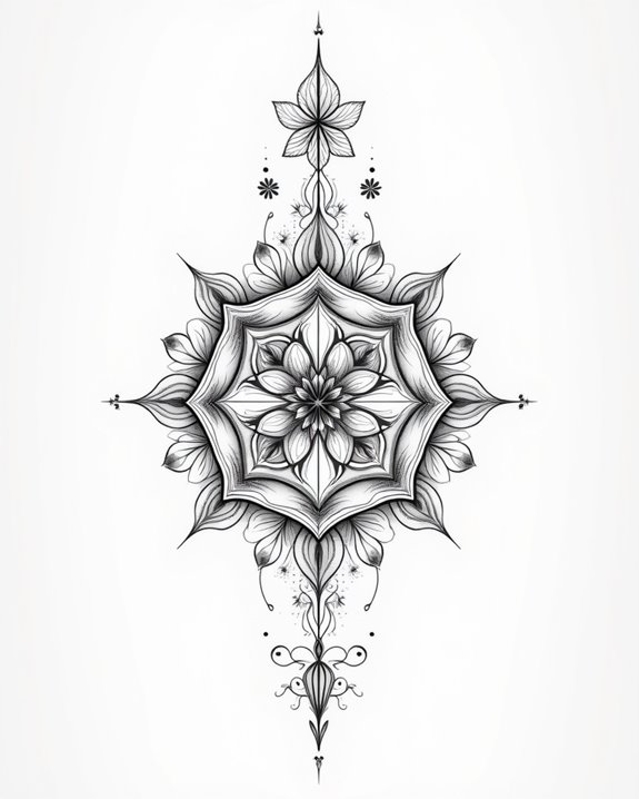 intricate symbols create harmony
