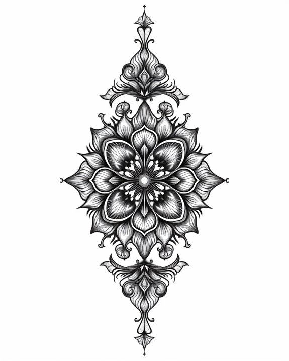 intricate symmetrical spiritual patterns