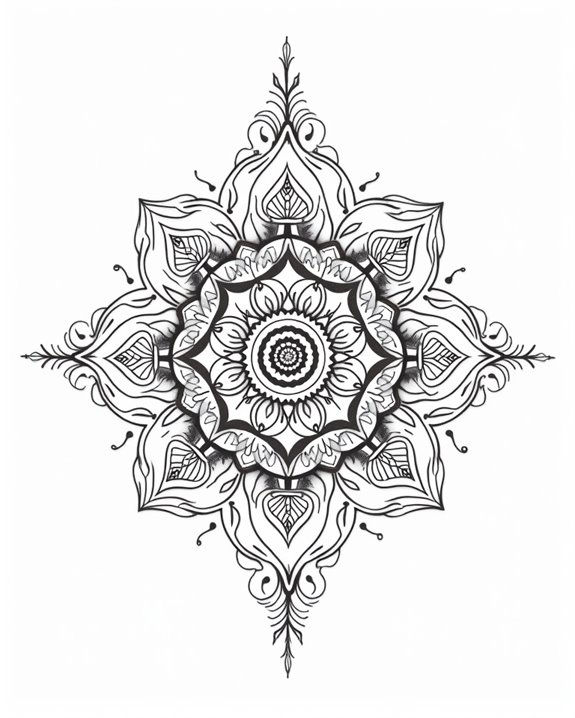intricate symmetry subtle elegance