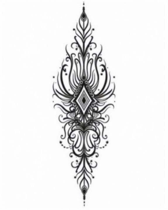 intricate tribal patterned design