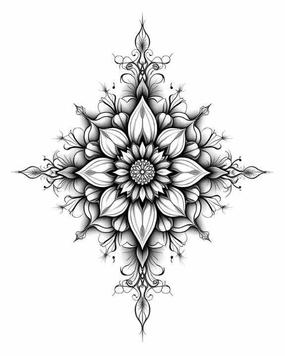 intricate vintage mandala design