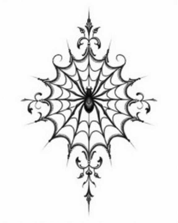 intricate web collar art