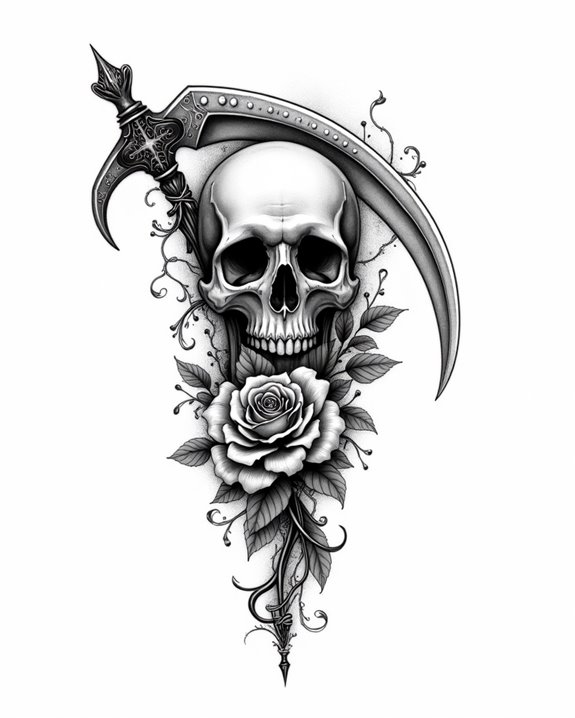 life death floral beauty