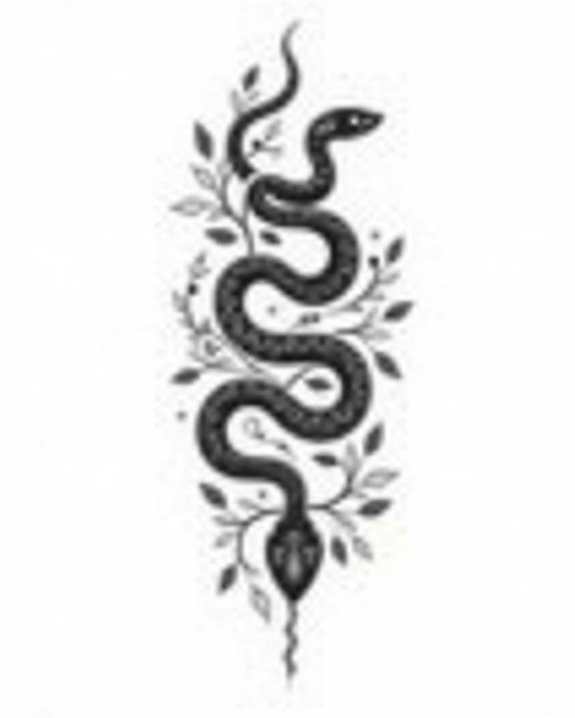 lifelike detailed snake illusion
