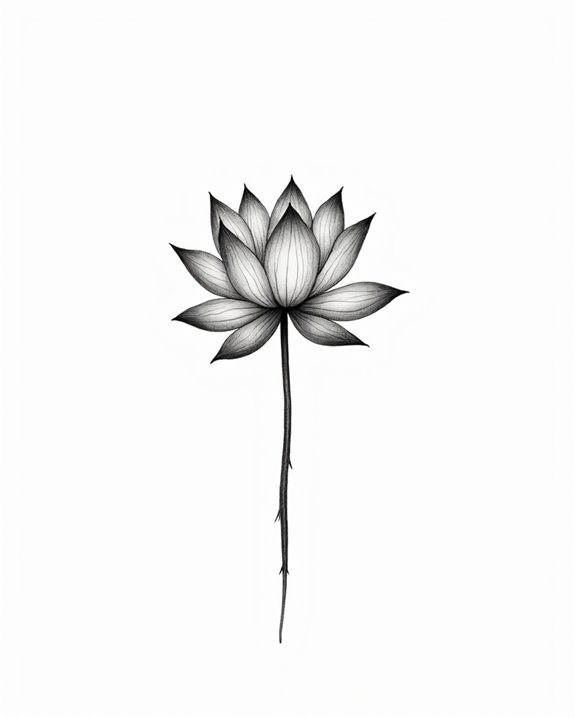 lifelike lotus flower art