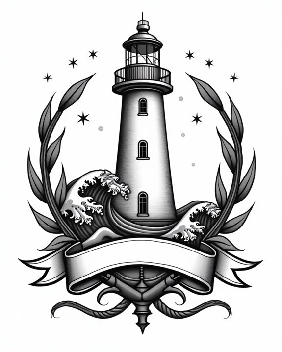lighthouse waves nautical resilience