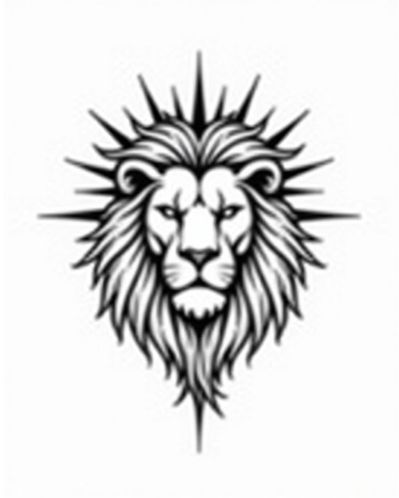 lion sunburst symbolism