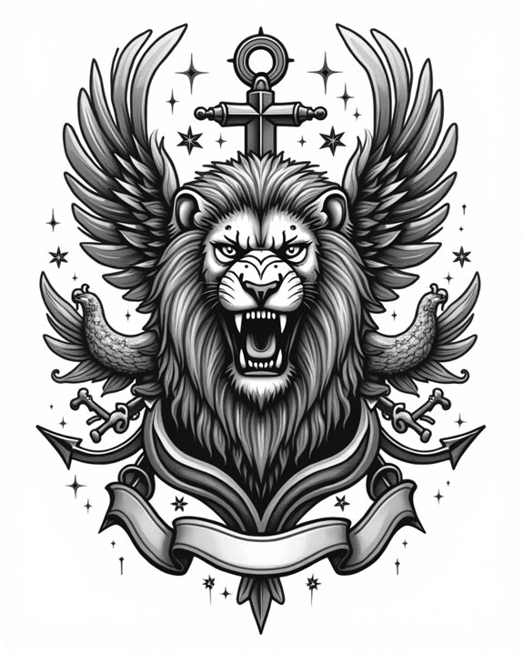 lions and guardians symbols