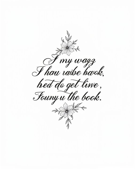 literary wisdom tattoo design