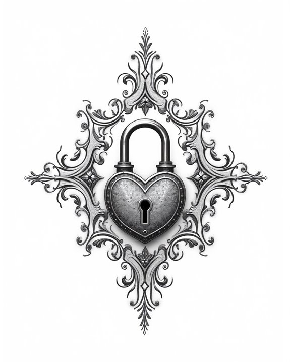 lock and bird tattoo symbolism