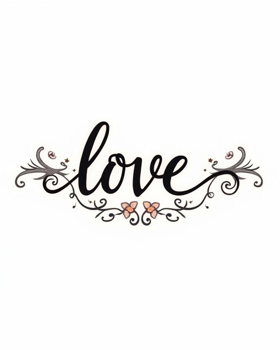 love and joyful tattoos