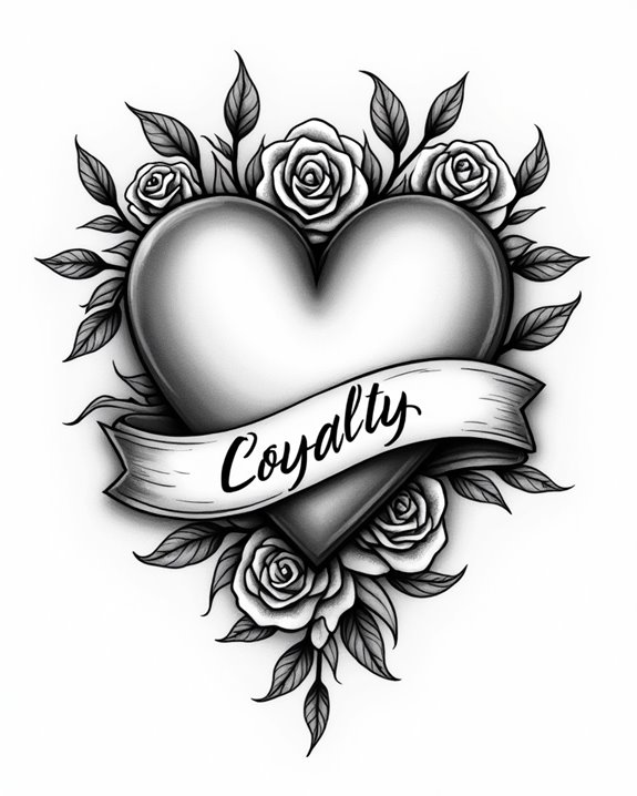 love loyalty banner tattoo