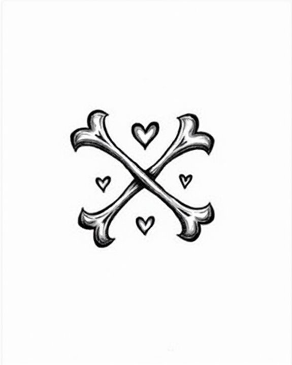 love rebel heart symbols