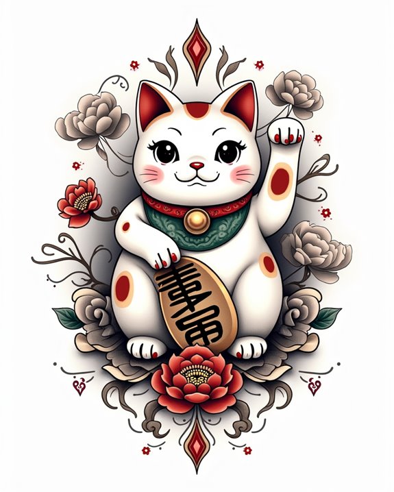 lucky cat brings prosperous fortune