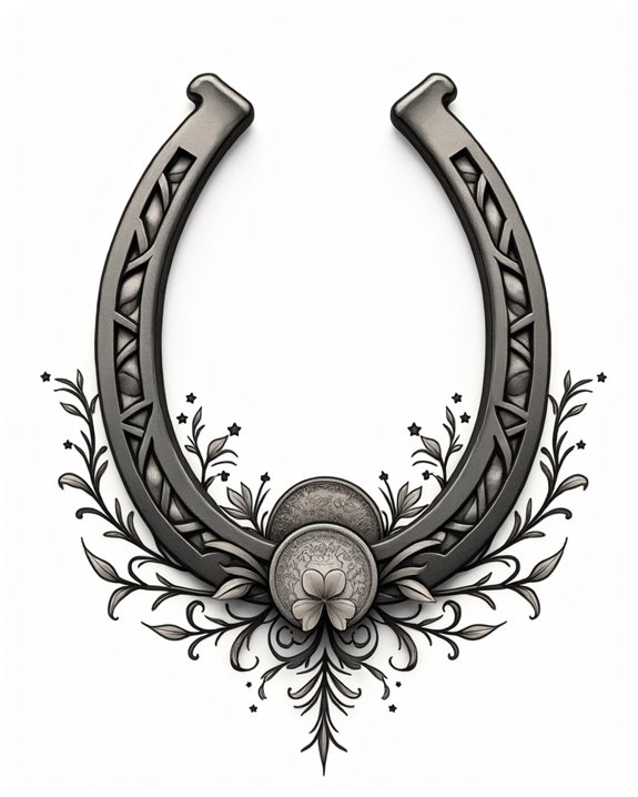 lucky horseshoe with penny
