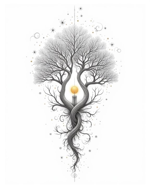 luminous delicate mystical scenery