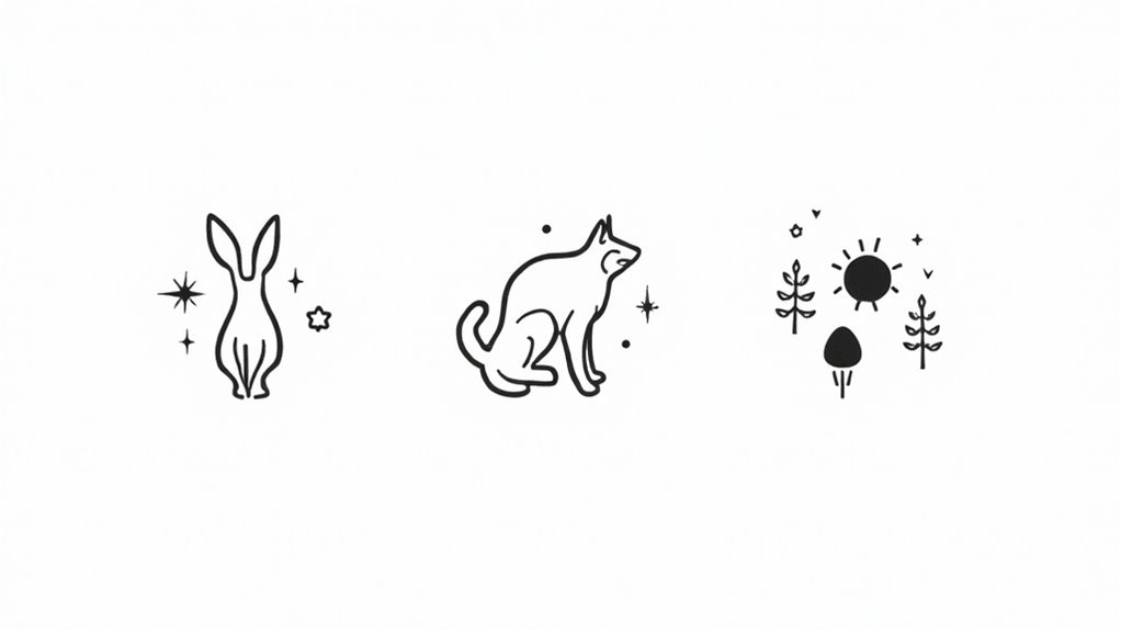 magical pet forearm tattoos