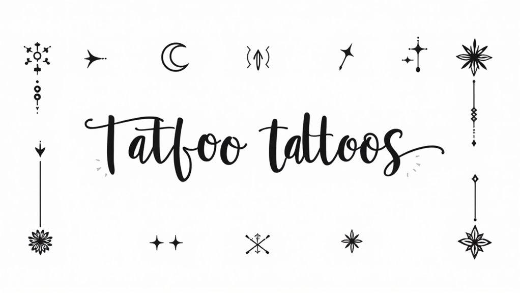 magical script forearm tattoos