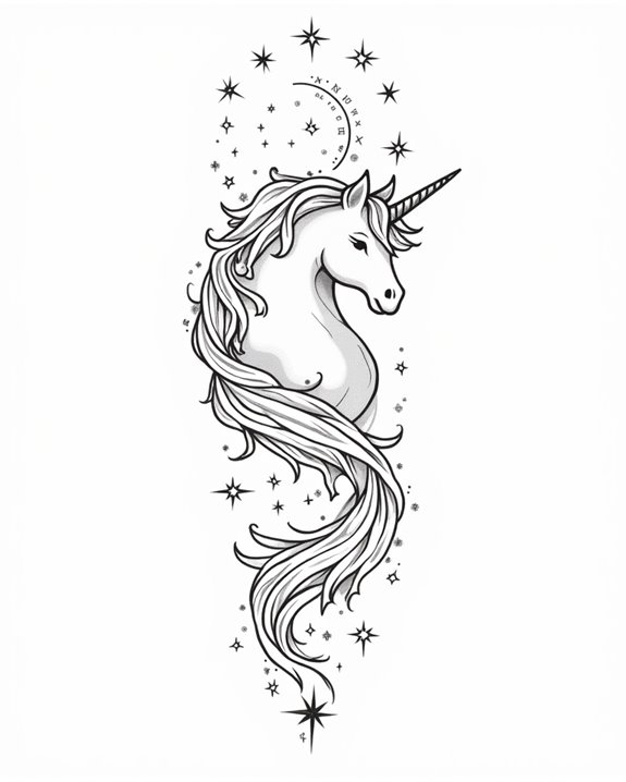 magical unicorn star scene