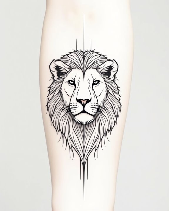 majestic lion silhouette symbolism