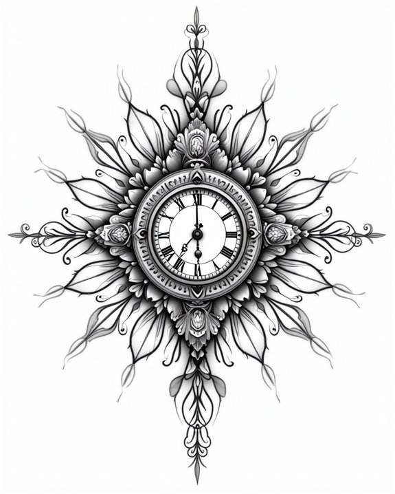 mandala clock symmetry harmony