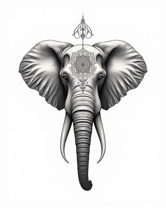 mandala elephant spiritual symbol