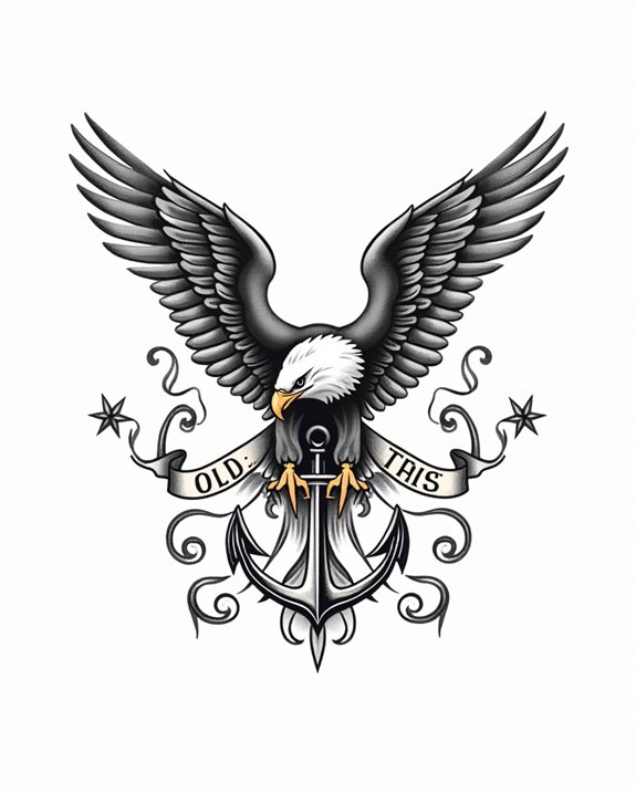 marine eagle symbolizes strength resilience