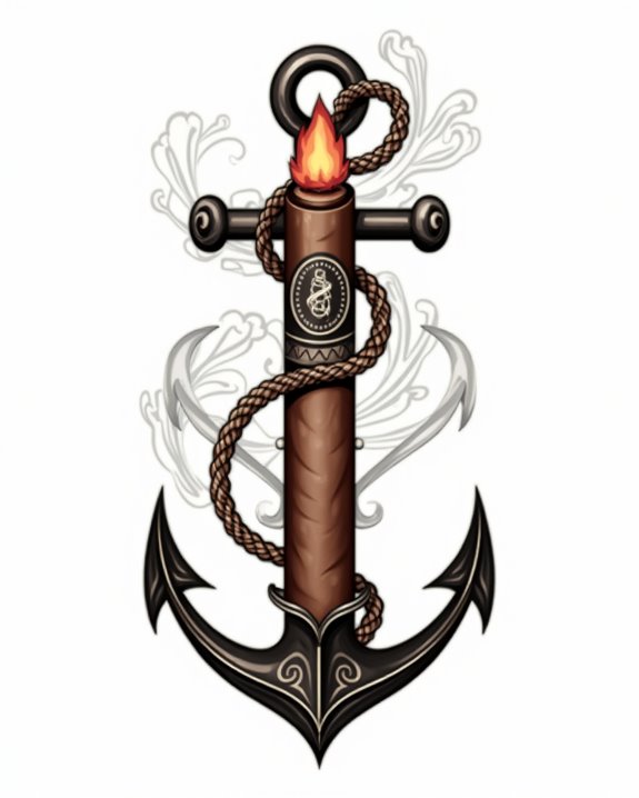 maritime cigar anchor symbolism