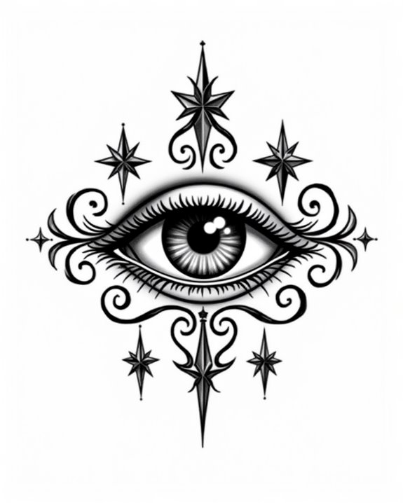 maritime eye with scroll