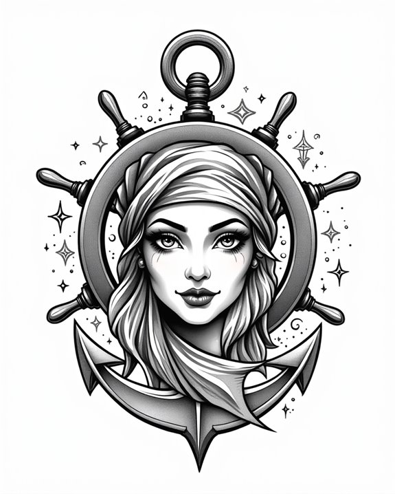 maritime feminine adventure art
