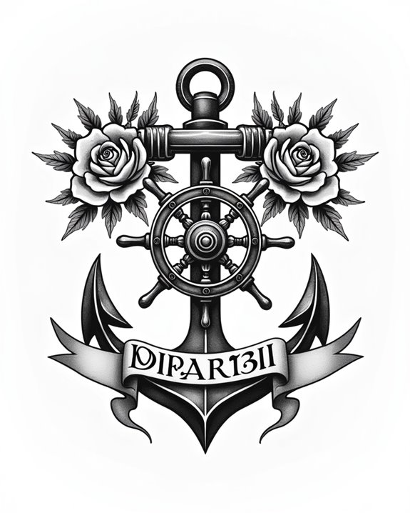maritime mask tattoo symbolism
