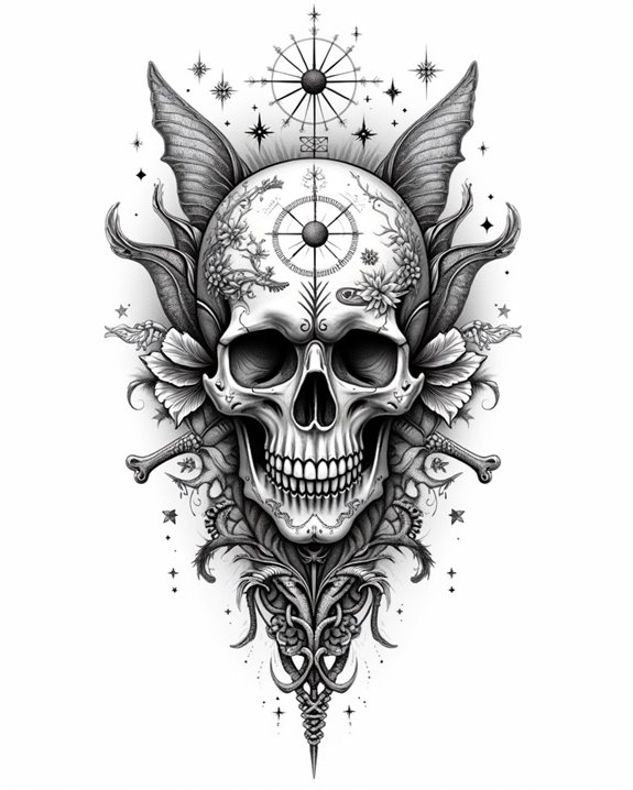 maritime symbols in skulls