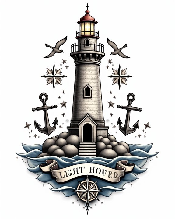 maritime vintage lighthouse charm