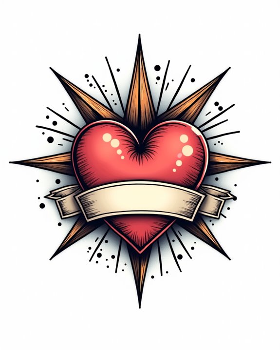 meaningful nautical heart design