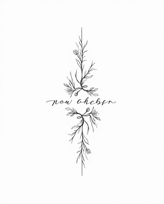 meaningful words in fine script