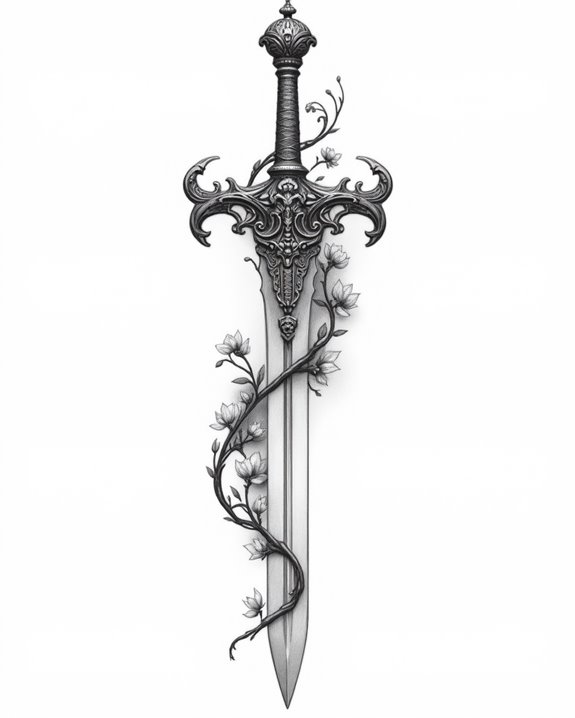 medieval warrior armor detail