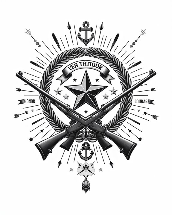 military history bold insignia