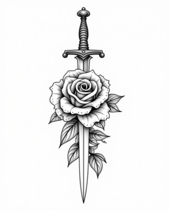 mini rose dagger symbolism
