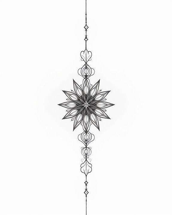 minimal geometric heart design