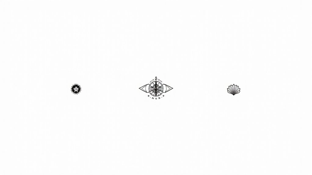 minimal nautical tattoos